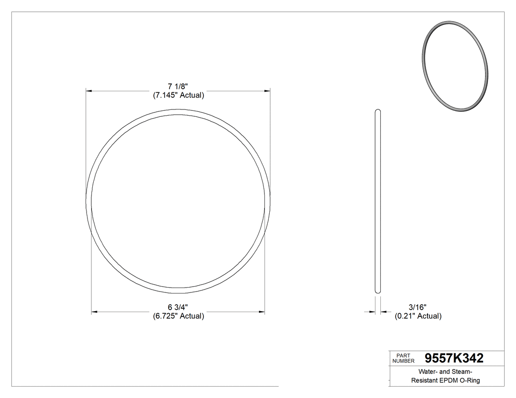 Technical drawing - 9557K342